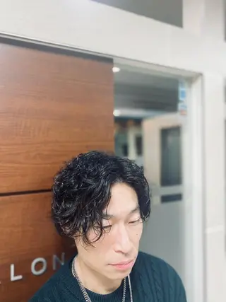 パーマ メンズ 銀座マツナガ所属・長野 康太のヘアスタイル