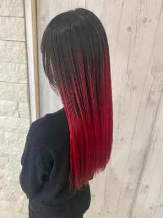 ロング ゆぴ☾‪/推しカラー /ハイトーンのヘアスタイル