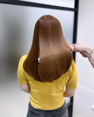 ロング 韓国レイヤーカット 髪質改善▫️水野有真のヘアスタイル