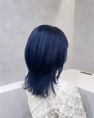 セミロング カラー 韓国ヘア🇰🇷透明 感カラー/yui💞のヘアスタイル