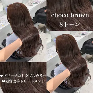 カラー ♡艶髪ブラウン himi♡のヘアスタイル