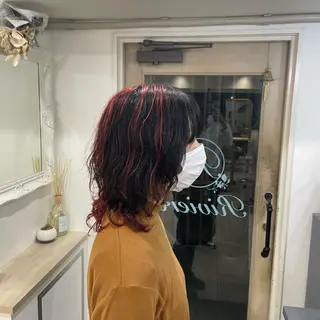 ミディアム カラー cinq PROJECT所属・ミルクティーベージュ /三村克彦のヘアスタイル