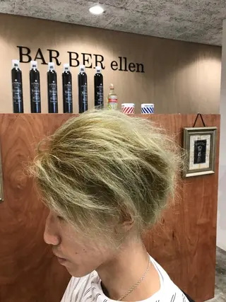 ミディアム メンズ BARBER ellenのヘアスタイル