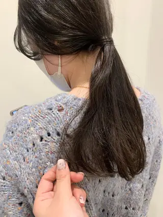 ロング 落合希 Olivebeigeのヘアスタイル