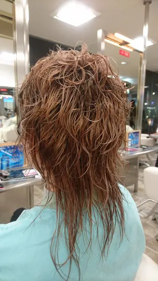 ショート パーマ shell国分寺所属・hum立川 水野由香のヘアスタイル