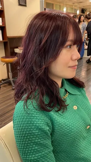 ミディアム カラー 古指 匠巳のヘアスタイル