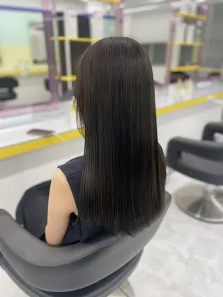 カラー 暗髪うる艶ヘア🫧 yumi🐈‍⬛🪽のヘアスタイル