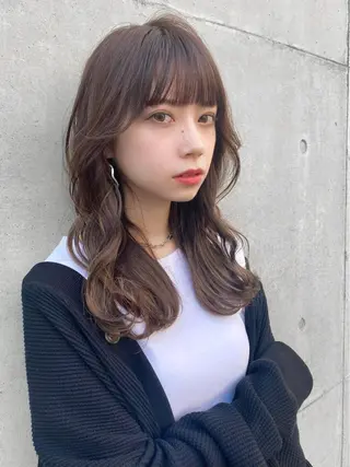 ロング カラー レイヤー/顔周り /透明感🩶高橋大のヘアスタイル