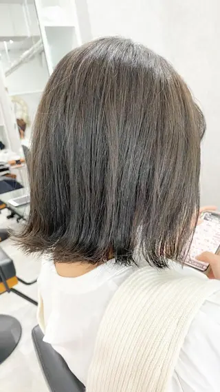 ミディアム カラー ⭐️ショート⭐️美髪 矯正⭐️水口陸のヘアスタイル