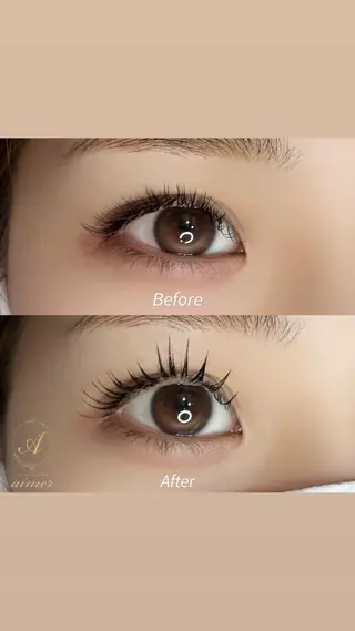 マツエク・マツパ eyelash&eyebrow aimer所属・aimer エメのマツエク・マツパデザイン
