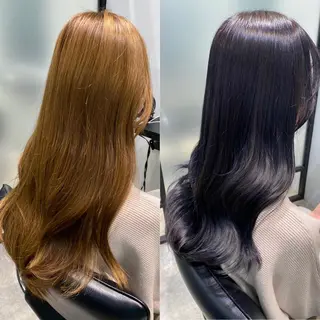 ロング カラー 韓国ヘア🇰🇷 トヨキトキコのヘアスタイル