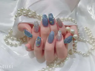 ネイル ネイルサロンAiri 長さ出し·シンプルのネイルデザイン