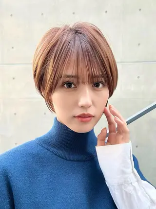 ショート カラー ⭐️ショート/ボブ/ 艶カラー/りょうがのヘアスタイル