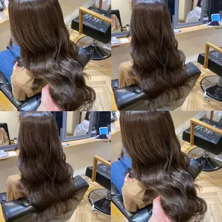 ロング カラー 艶カラー/韓国顔周り 🎀mamiのヘアスタイル