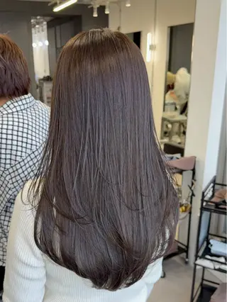 ロング カラー 名古屋レイヤーカット 藤原崇裕のヘアスタイル