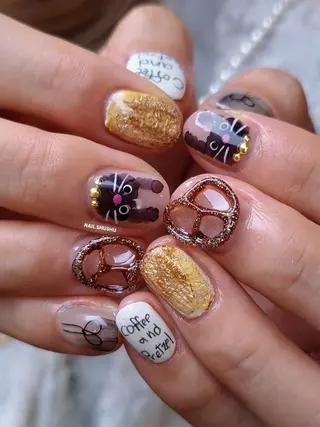 ネイル 3dパーツ/流行り 👧shushu❤️のネイルデザイン