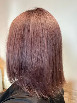 セミロング カラー 関口 友行のヘアスタイル