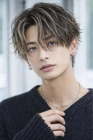 ショート カラー パーマ ヘアアレンジ メンズ ブリーチパーマ職人 Coshoのヘアスタイル