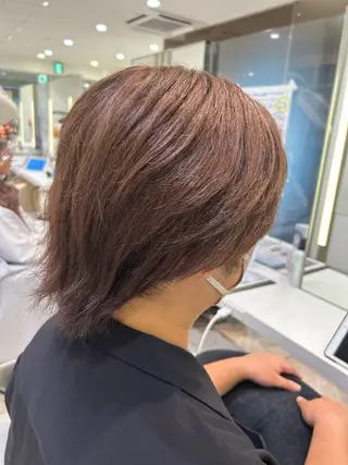 ショート カラー メンズ はるか/ブリーチカラ ー/ヘアアレンジ🤍のヘアスタイル