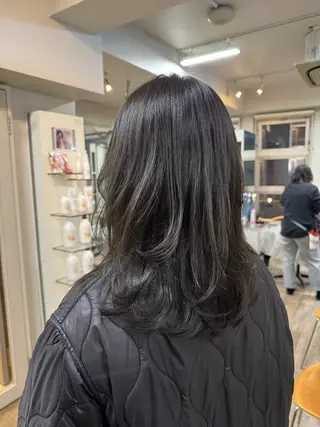 カラー や ぎ /神戸美容室 /顔まわりレイヤーのヘアスタイル