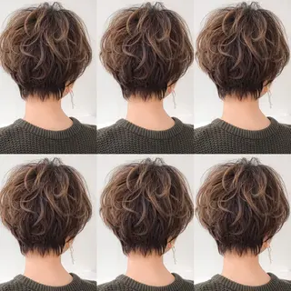 ショート 艶カラー/フェイス レイヤー/たむのヘアスタイル