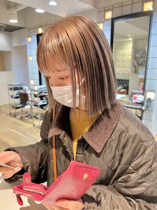 ショート カラー メンズパーマ/フェ ザーパーマ/古川晴輝のヘアスタイル