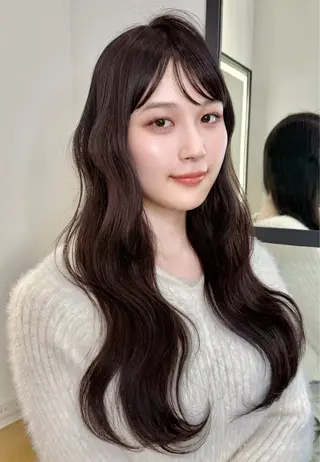 ロング mina/さいたま市 縮毛矯正/韓国ヘアのヘアスタイル