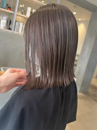 カラー YUME/ ブリーチ／ハイライトのヘアスタイル