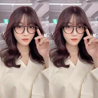 ミディアム カラー 韓国ヘア/髪質改善 TAKAHIROのヘアスタイル