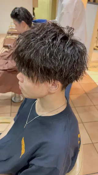 ショート パーマ メンズ 朝3分でキマる 村上陸のヘアスタイル