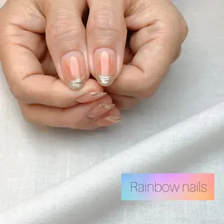ネイル Rainbow nailsくろちゃんのネイルデザイン