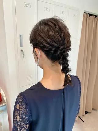 ミディアム ヘアアレンジ カットモデル募集中 /西牧　瑠菜のヘアスタイル