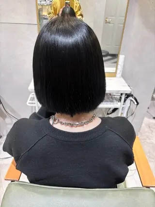 ミディアム カラー 新宿カラー パーマのヘアスタイル