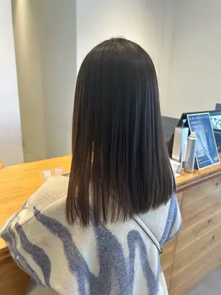 セミロング 倉科夏奈 ハイトーン/エクステのヘアスタイル