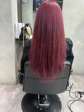 セミロング 濱川響太レディース カットモデルのヘアスタイル