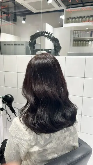 ロング カラー 表参道/透明感カラー /暗髪/ジュキヤのヘアスタイル