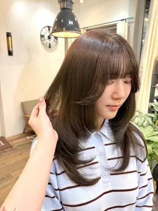 ロング Belle 並木通り店所属・rena/ パーマ/カラーのヘアスタイル