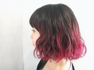 ミディアム カラー パーマ Strawberry所属・原田 志保のヘアスタイル