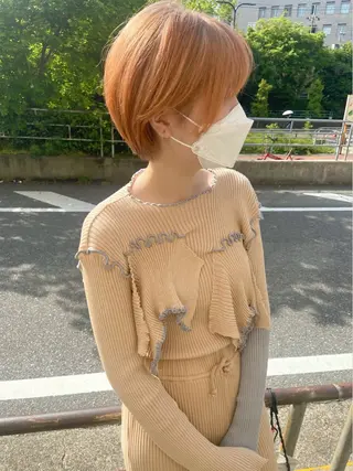 ショート カラー CIERA所属・トウジョウ アリサのヘアスタイル