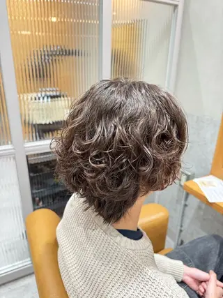 パーマ メンズ 畠 悠也のヘアスタイル