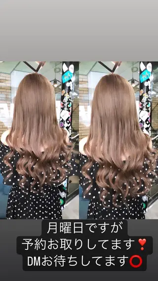ロング カラー ヘアアレンジ 下妻 カラーエクステ難波のヘアスタイル