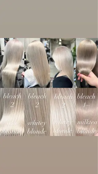 ロング カラー mimiiy梅田 中崎町ハイトーンのヘアスタイル