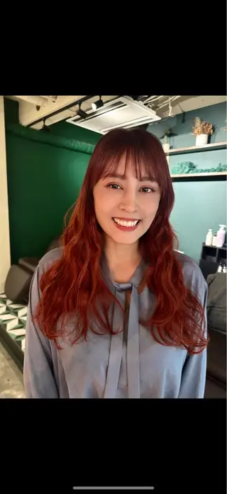 ロング CHIHO💚羽エク /マツエクのヘアスタイル