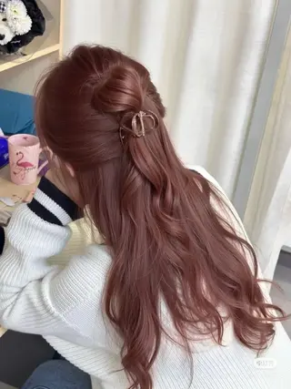 ロング カラー 艶モテ・韓国スタイル 🤍りんのヘアスタイル