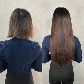 ミディアム 💎馴染むエクステ ×カラーTOMO💎のヘアスタイル