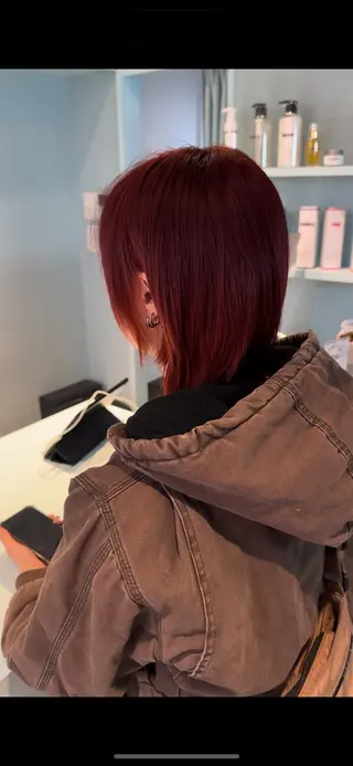 ショート カラー ♥️暖色カラ ー♥️由夏のヘアスタイル