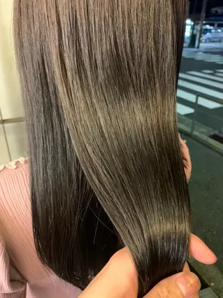 ロング 艶髪color💎髪 質改善ストレート大吉のヘアスタイル