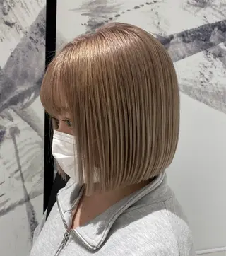 ショート D’na所属・🎀暖色ガーリー/ ボブ/みさき🎀のヘアスタイル