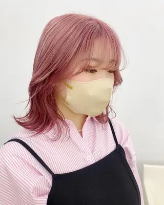ミディアム カラー 🌈haru🌻 藤沢ハイトーン🌈のヘアスタイル