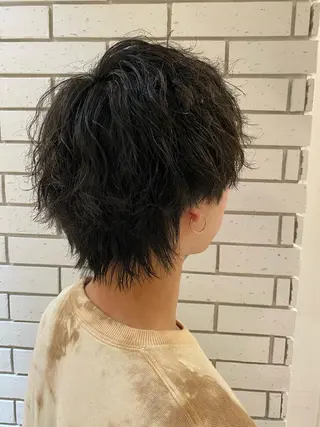 メンズ 透明感カラー・ 髪質改善🩵イケダのヘアスタイル